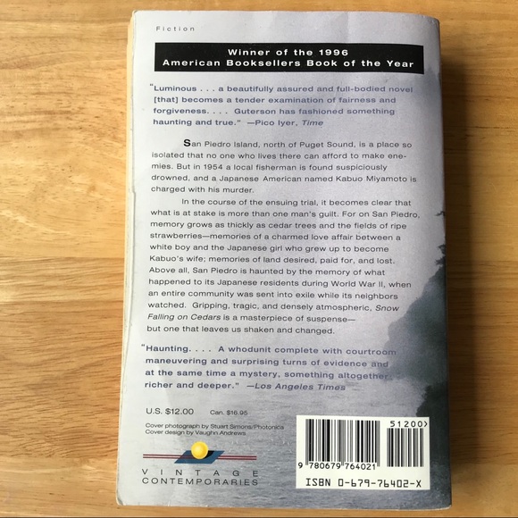 3 paperback books novels Snow Falling on Cedars - Picture 4 of 11